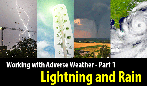 construction site weather hazards, adverse weather safety training, job site safety